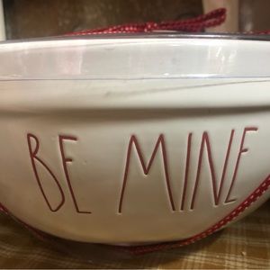 Rae Dunn Be mine mixing bowl/ spatula